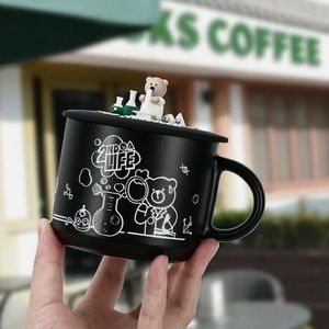 ❌SOLD❌ STARBUCKS Lab Bear Color Changing Mug Silicone Lid